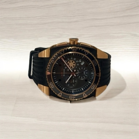 Breil Milano Mediterraneo 47 mm Rose Gold Tone Steel Grey Dial Men Watch BW0537 - Picture 5 of 10